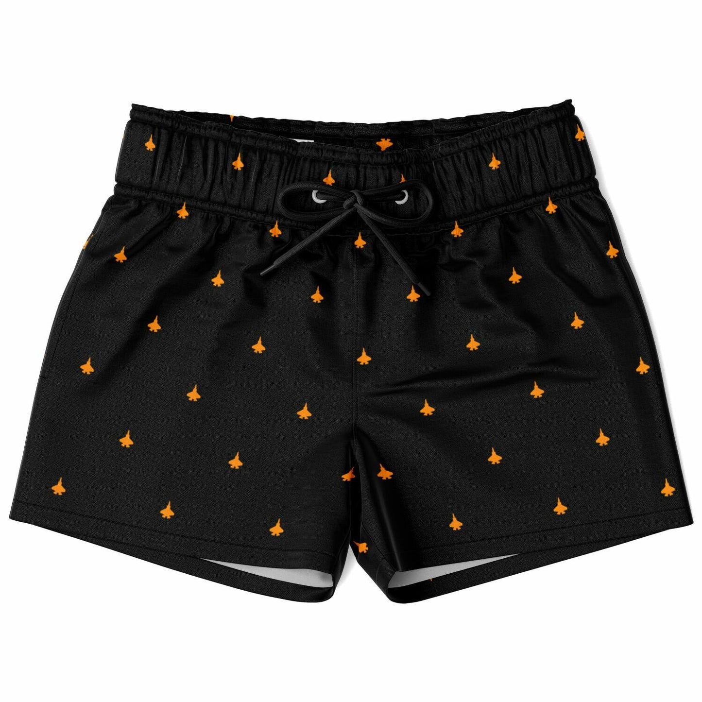 F-35C #9 f8a01 orange and black Kids Swim Trunks - AOP