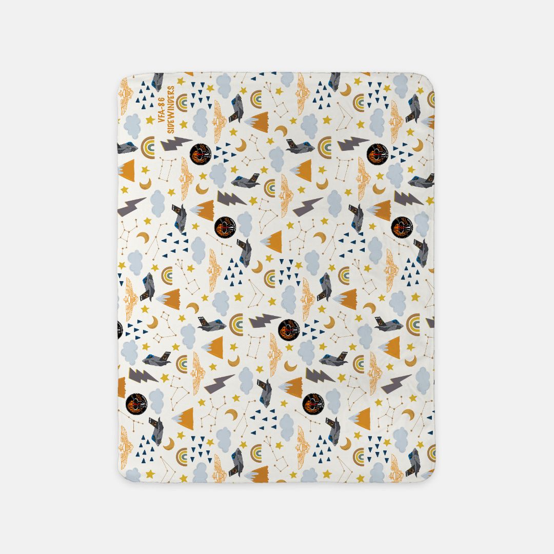 VFA-86 LOGO Baby Sherpa Blanket - 30" x 40"