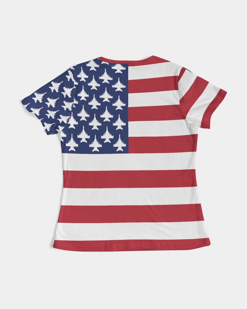 Growler American Flag Women's All-Over Print Tee