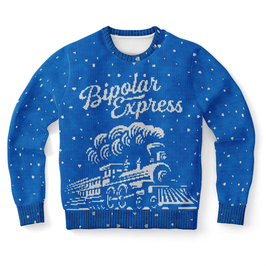 Bipolar Express Ugly Christmas Sweatshirt