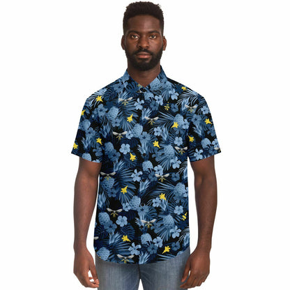 VMFAT-502 Mens 'Hawaiian Print' Button Down Shirt