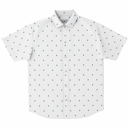 F-18 CD #64 and white Short Sleeve Button Down Shirt