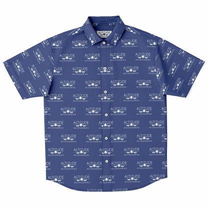 Mens Short Sleeve Button Down Shirt - AOP