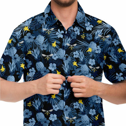 VMFAT-502 Mens 'Hawaiian Print' Button Down Shirt