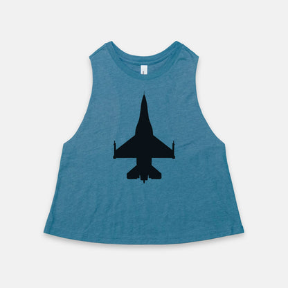 F-16 Racerback Cropped Tank