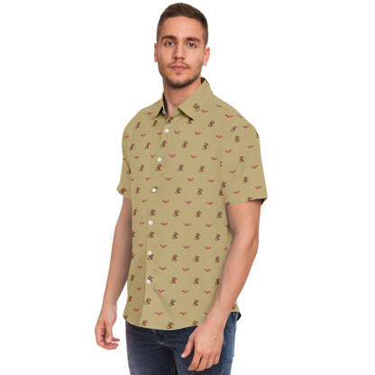 VMM-265 Mens Short Sleeve Button Down Shirt