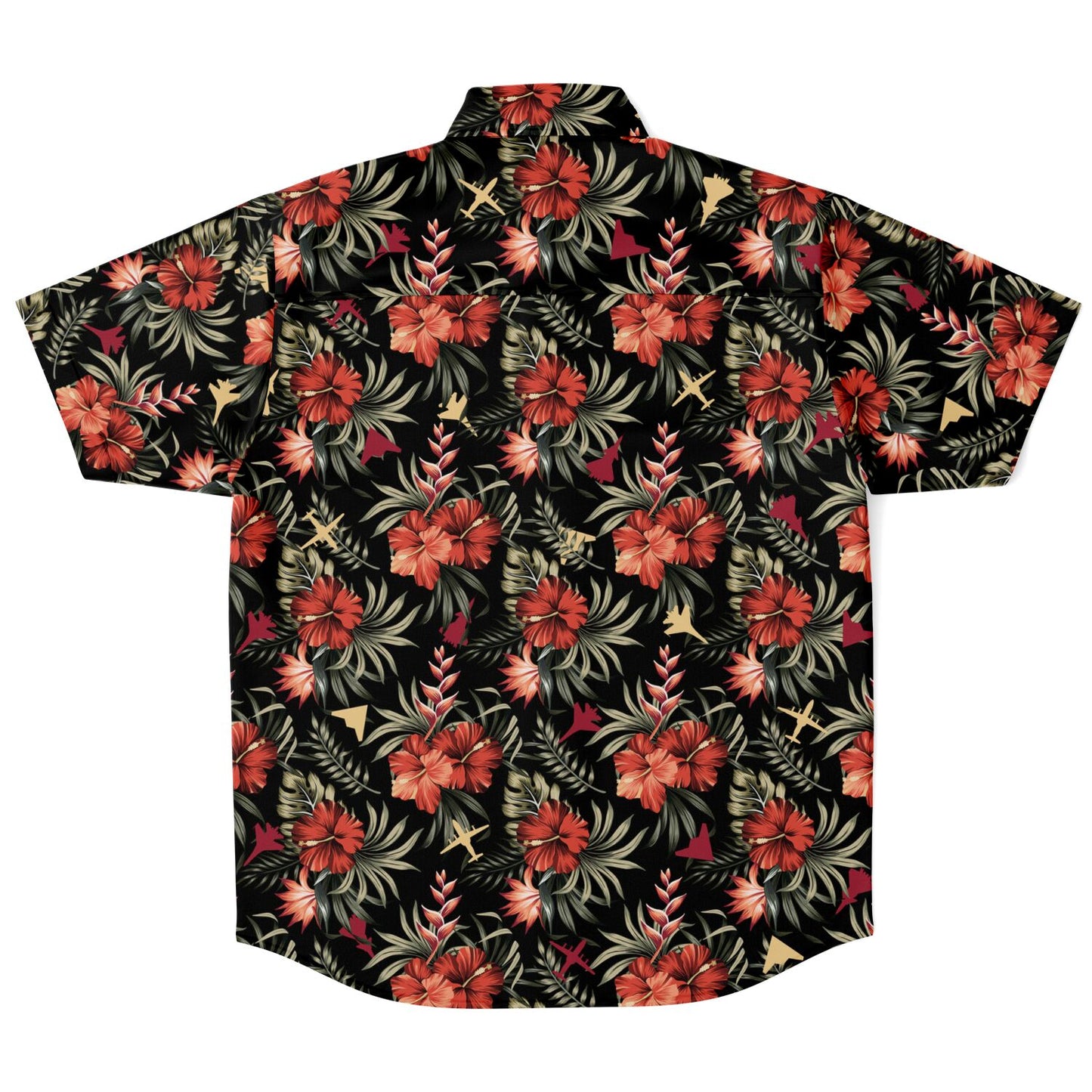 Grim Reapers '4 plane' Short Sleeve Button Down Shirt