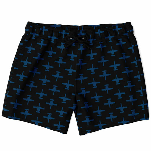 A-10 Kathryn Varden Large Swim Trunks Men - AOP Black and #64