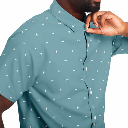 Growler Plane and Glasses #42 and white Short Sleeve Button Down Shirt