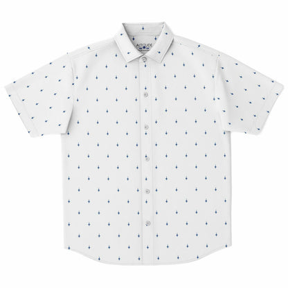 F-5 #63 and white Short Sleeve Button Down Shirt