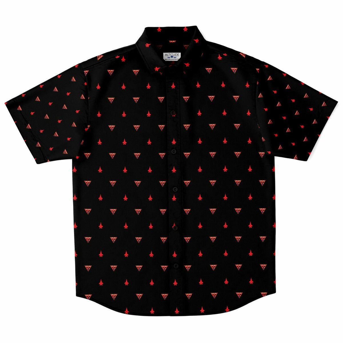 MAG SAMPLE no order bc of sleeves Short Sleeve Button Down Shirt - AOP