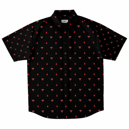 MAG SAMPLE no order bc of sleeves Short Sleeve Button Down Shirt - AOP