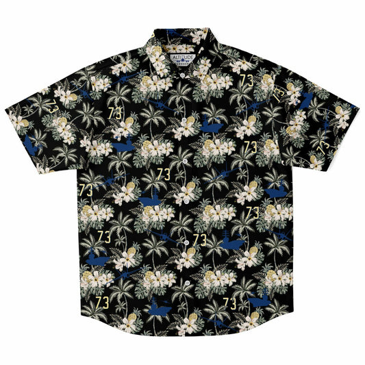 USS George Washington no order example Short Sleeve Button Down Shirt - AOP