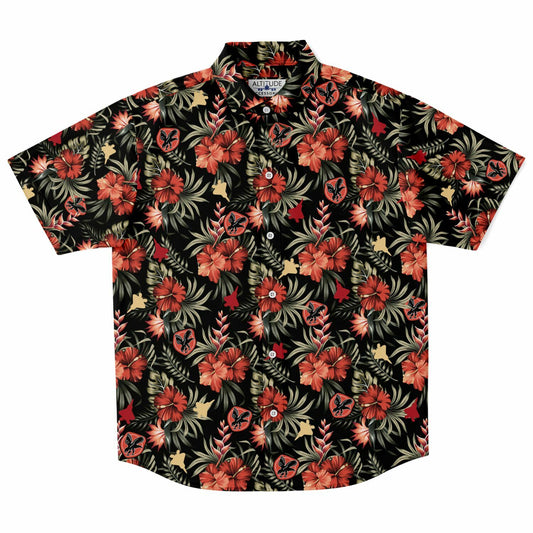 27th 41 Example no order Short Sleeve Button Down Shirt - AOP