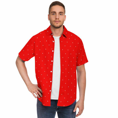 Growler stroked #5 and #7 Short Sleeve Button Down Shirt - AOP