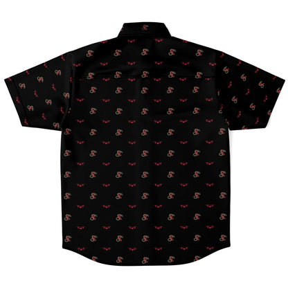 VMM-265 Black Mens Short Sleeve Button Down Shirt