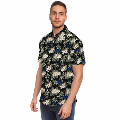 USS George Washington no order example Short Sleeve Button Down Shirt - AOP
