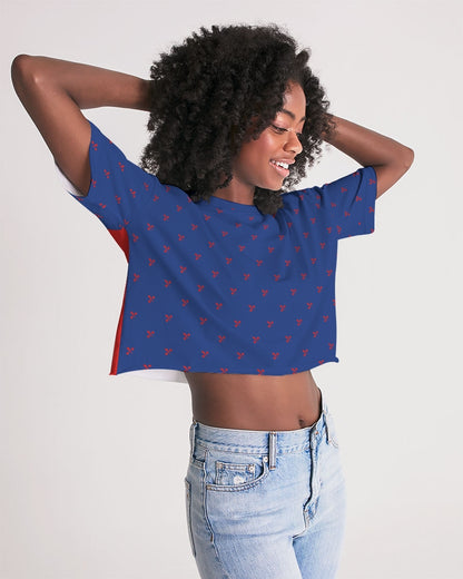 Red Ripper Tank Women's All-Over Print Lounge Cropped Tee