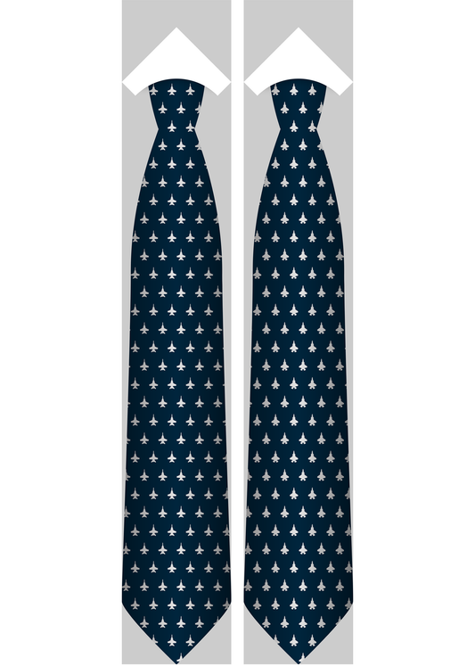 F-18 and F-35 A/B Embroidered Tie