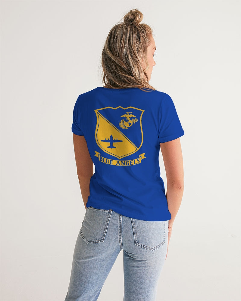 Blue Angels 'Fat Albert Airlines' Women's V-Neck Tee