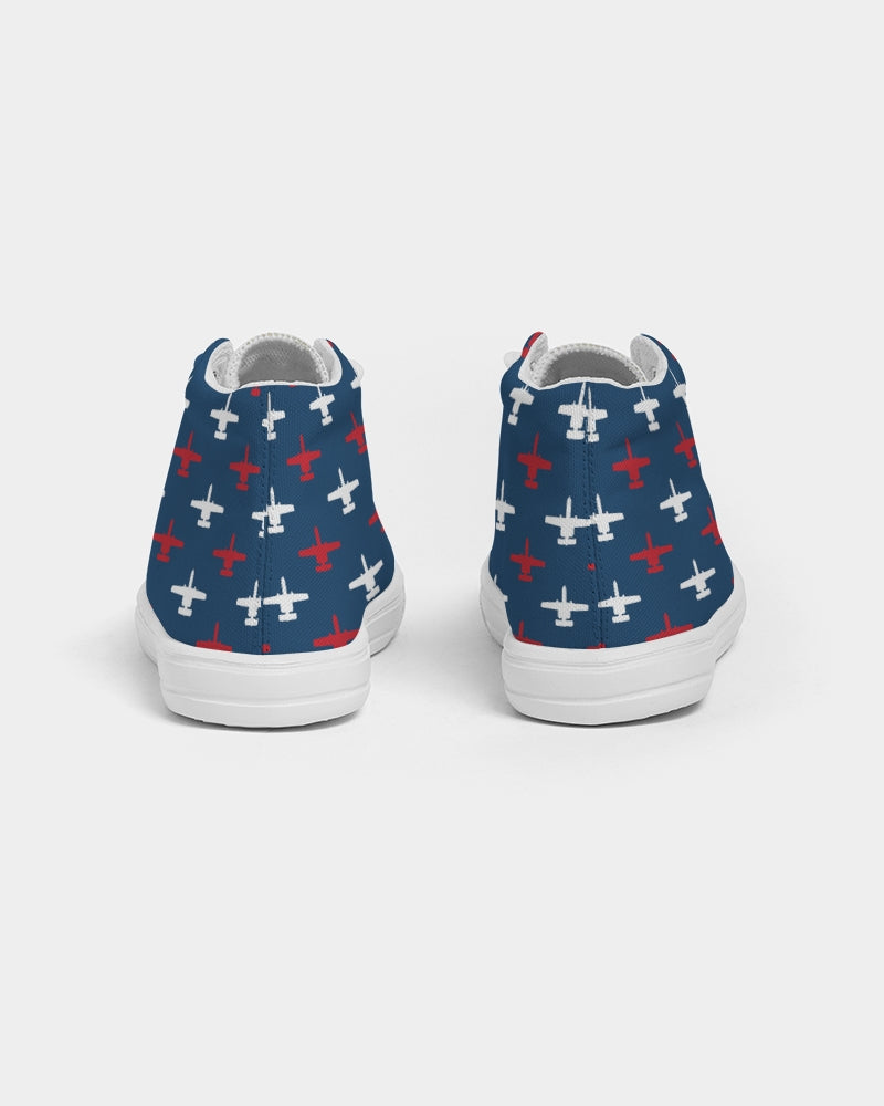 A-10 USA Kid's Hightop Canvas Shoes