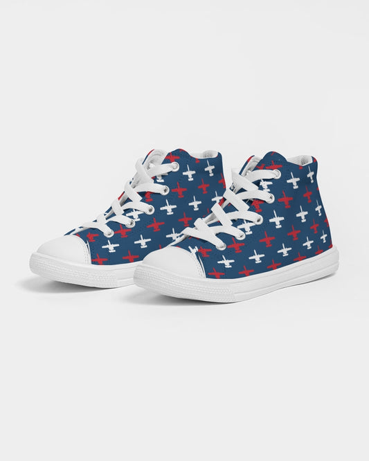 A-10 USA Kid's Hightop Canvas Shoes