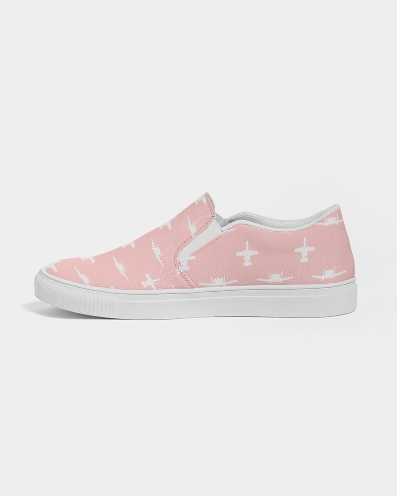 A-10 Pink Women's Slip-On Canvas Shoes
