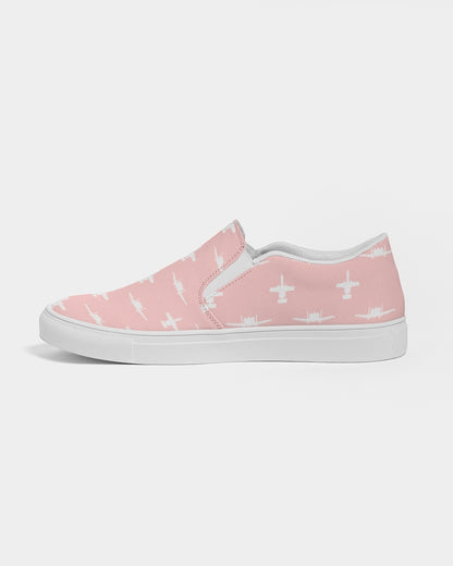 A-10 Pink Women's Slip-On Canvas Shoes