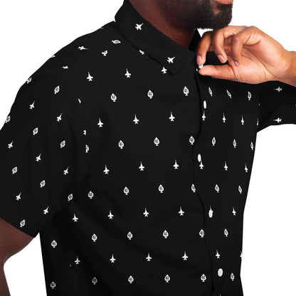VFA-41 Black Aces' Black Button Down Shirt