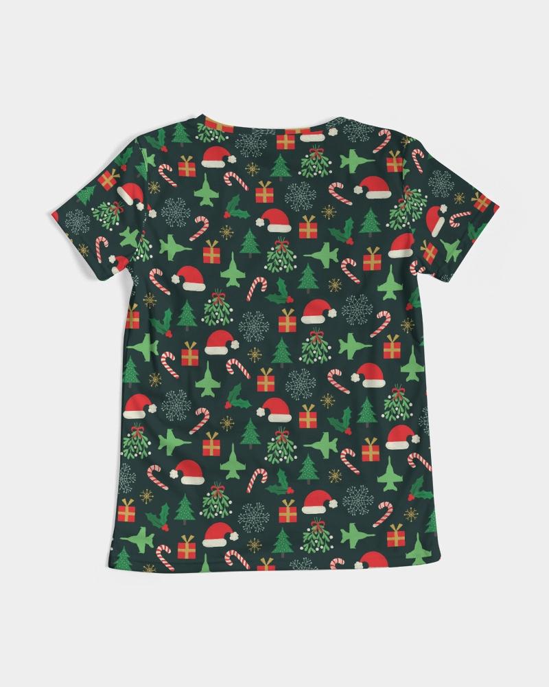 Women's V-Neck Christmas Tee