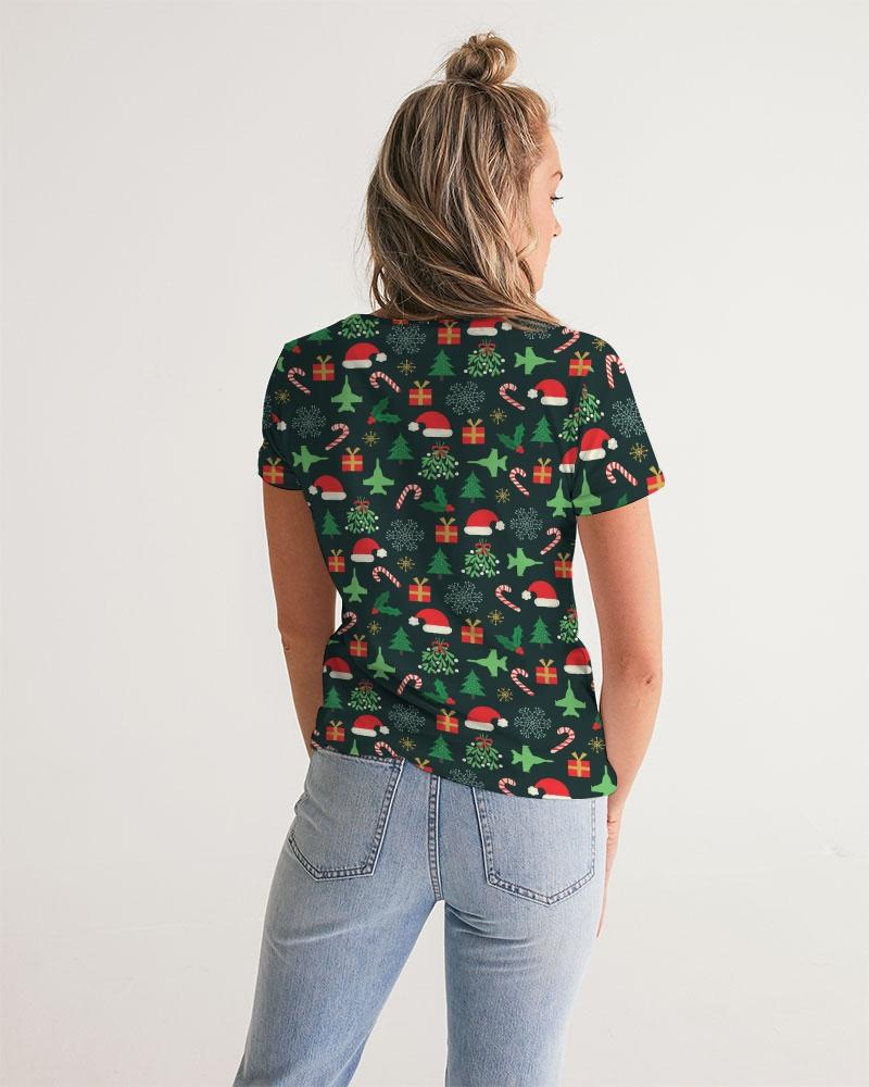 Women's V-Neck Christmas Tee