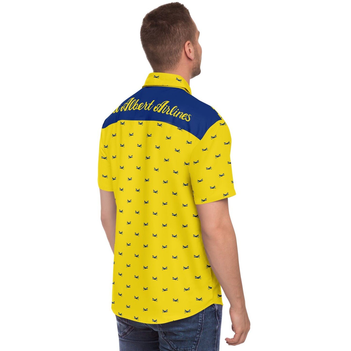 Blue Angels - 'Fat Albert Airlines' Mens Button Down Shirt