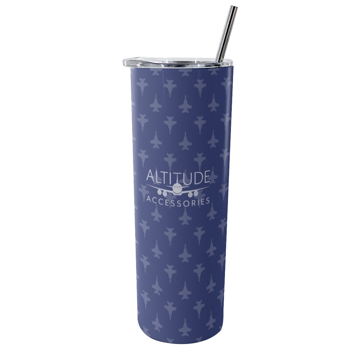 Altitude Accesories Glitter Tumbler With Stainless Steel Straw 20oz