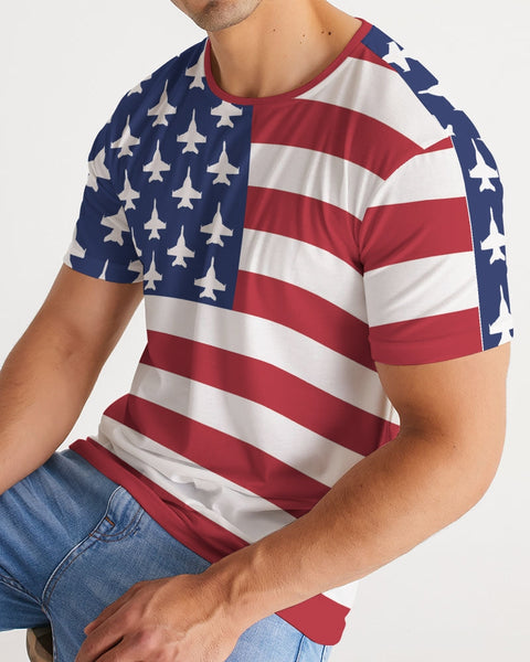 All American Flag Men's Tee (Any Aircraft)