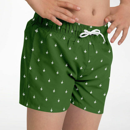 F-18 Abby Monnot small and XS Kids Subtle Swim Trunks #61 and #5 jets