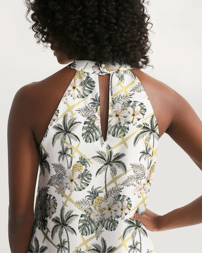 RQ-4 Global Hawk Hawaiian Chiffon Dress