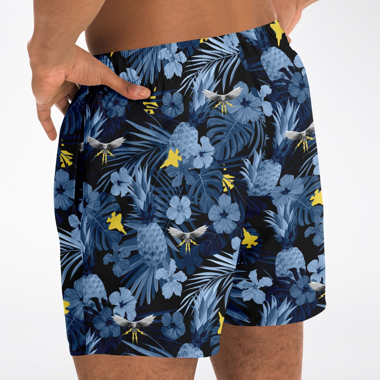 VMFAT-502 Mens 'Hawaiian Print' Swim Trunks