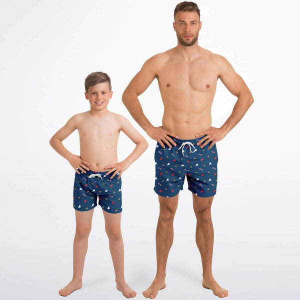 Mens 'Fighter in the USA' Swim Trunks (X-Small)