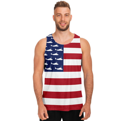 Osprey American Flag Tank Top (Unisex)