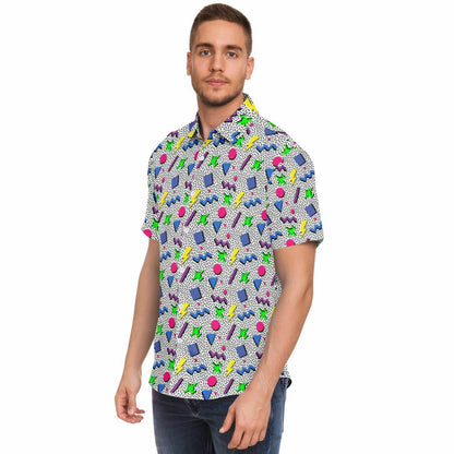 E-2D 80s Short Sleeve Button Down Shirt