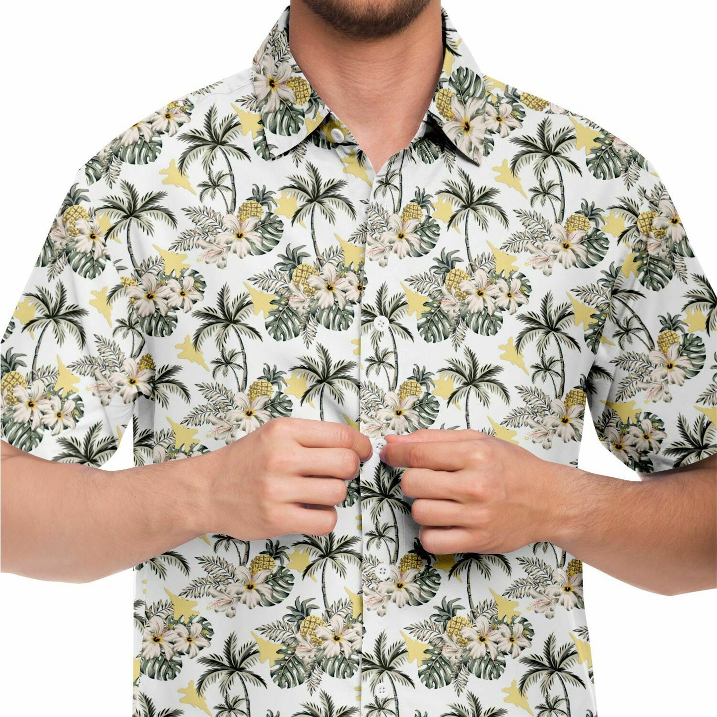 Dianna Hammett Large F-15 E Classy Hawaiian Button Down Shirt (use)