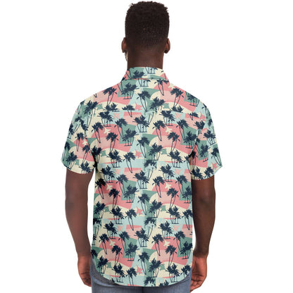 Growler full (blue jet) Retro Hawaiian Button Down