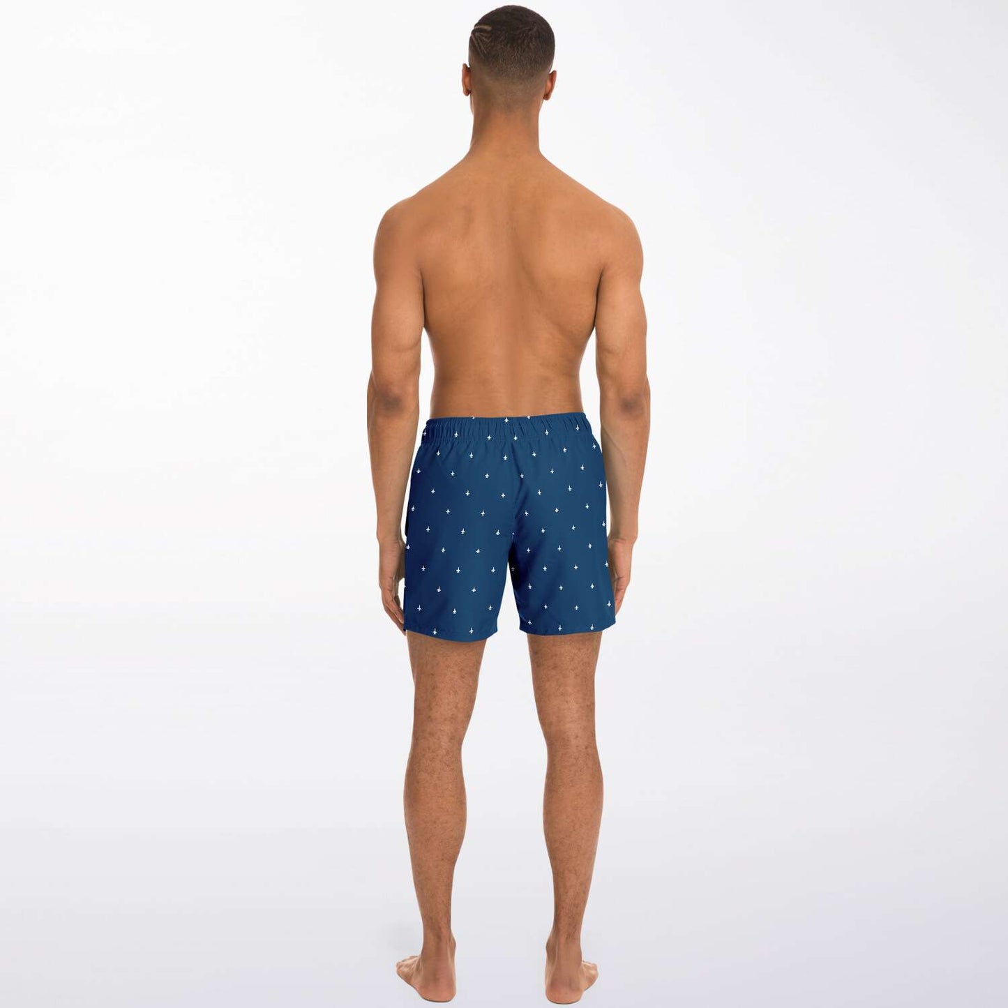 F-15C 'Subtle Plane' Navy Blue Mens Swim Trunks