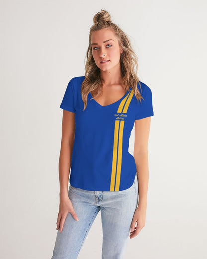 Blue Angels 'Fat Albert Airlines' Women's V-Neck Tee