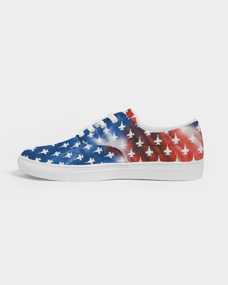 ANY Aircraft USA Tie Dye Women's Lace Up Canvas Shoes