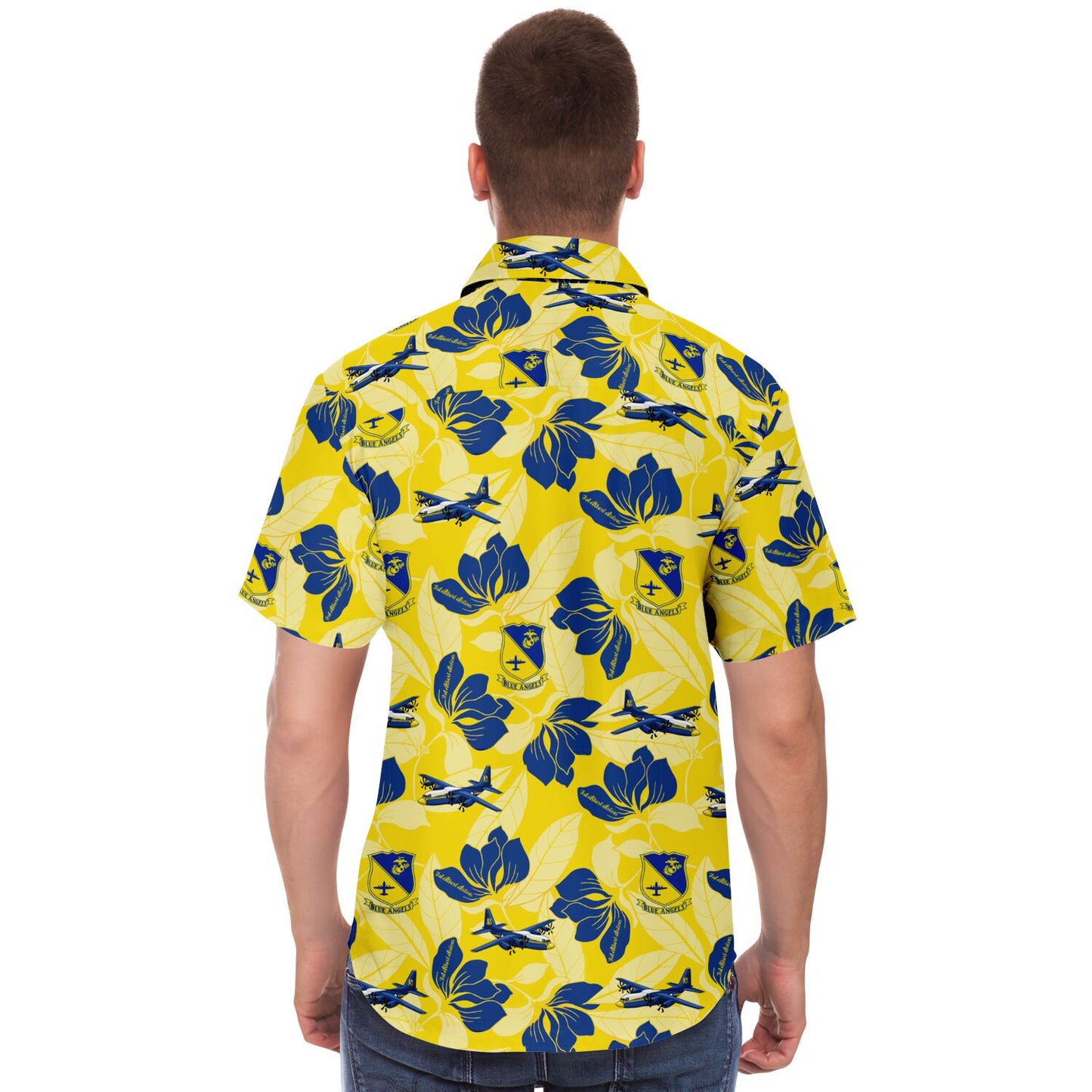 Blue Angels 'Fat Albert Airlines' C-130J Short Sleeve Button Down Shirt