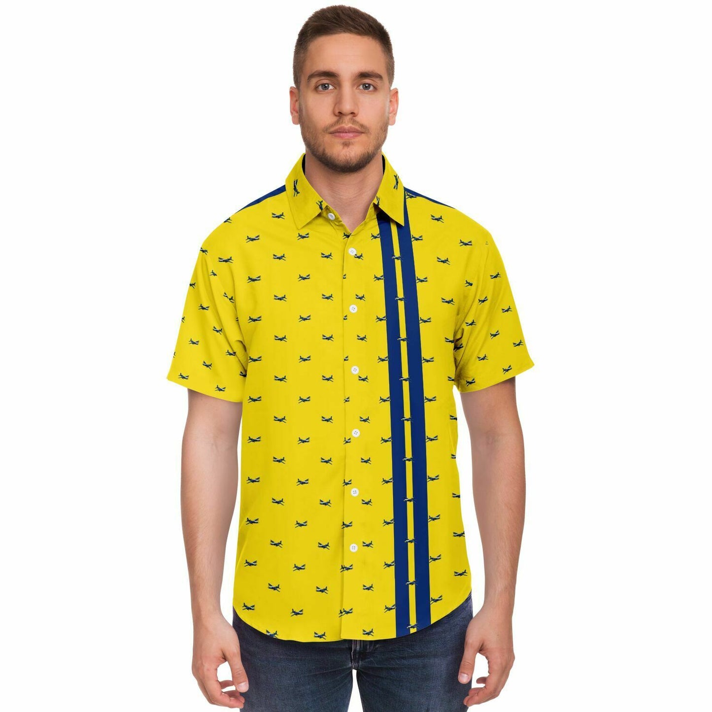 Blue Angels - 'Fat Albert Airlines' Mens Button Down Shirt