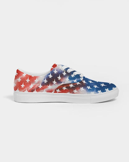 ANY Aircraft USA Tie Dye Women's Lace Up Canvas Shoes