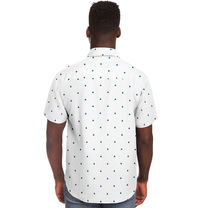 Brittani Kunce Medium F-22 #63 plane and white. Mens Button Down Shirt