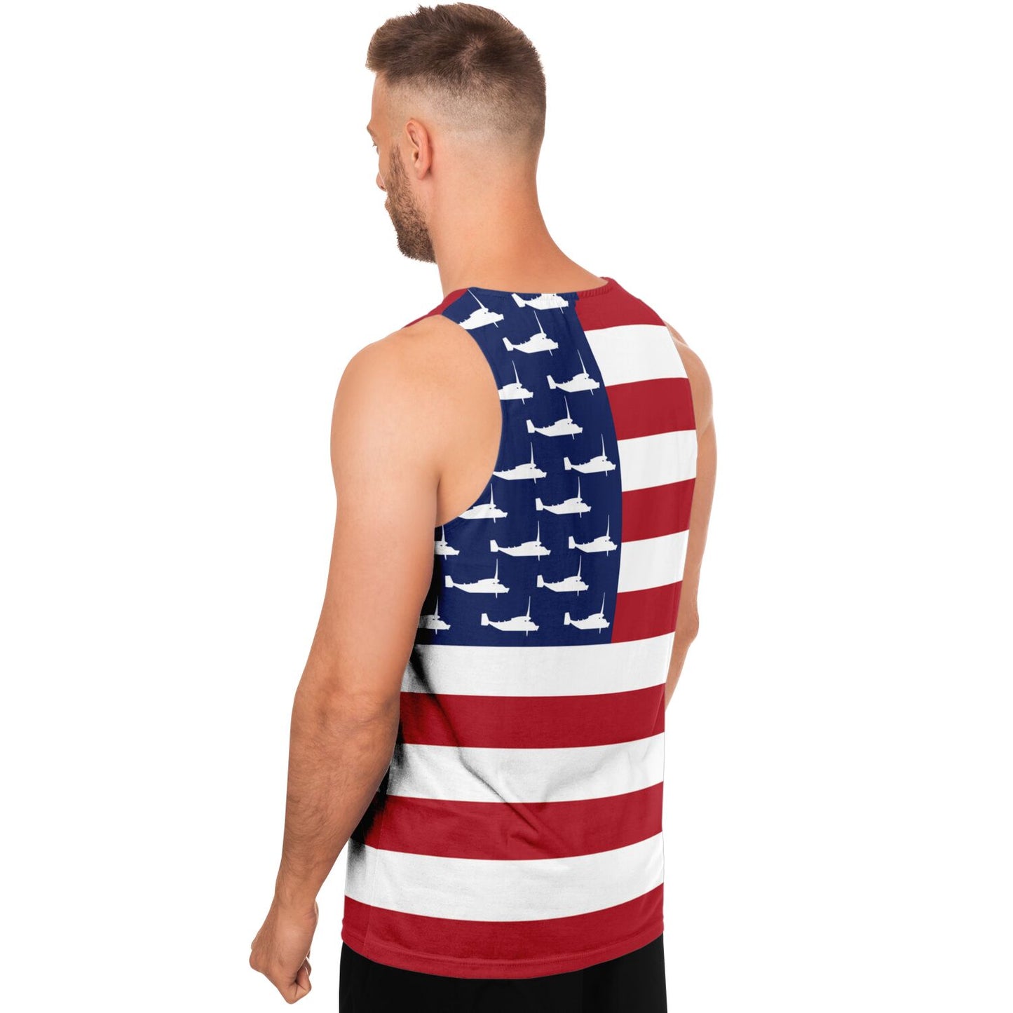 Osprey American Flag Tank Top (Unisex)